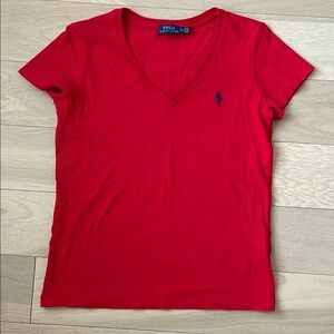 Polo by Ralph Lauren Red Fitted Short Sleeve T-Shirt